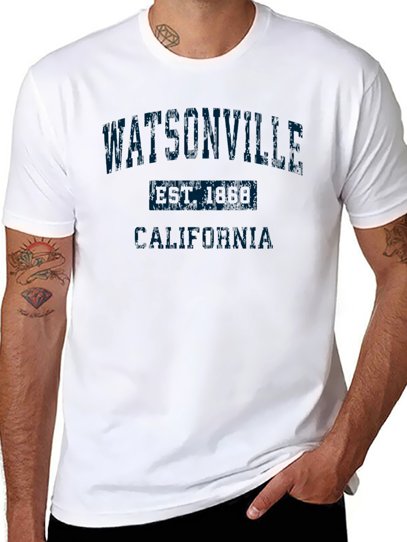 Watsonville CA Retro Graphic T-Shirt