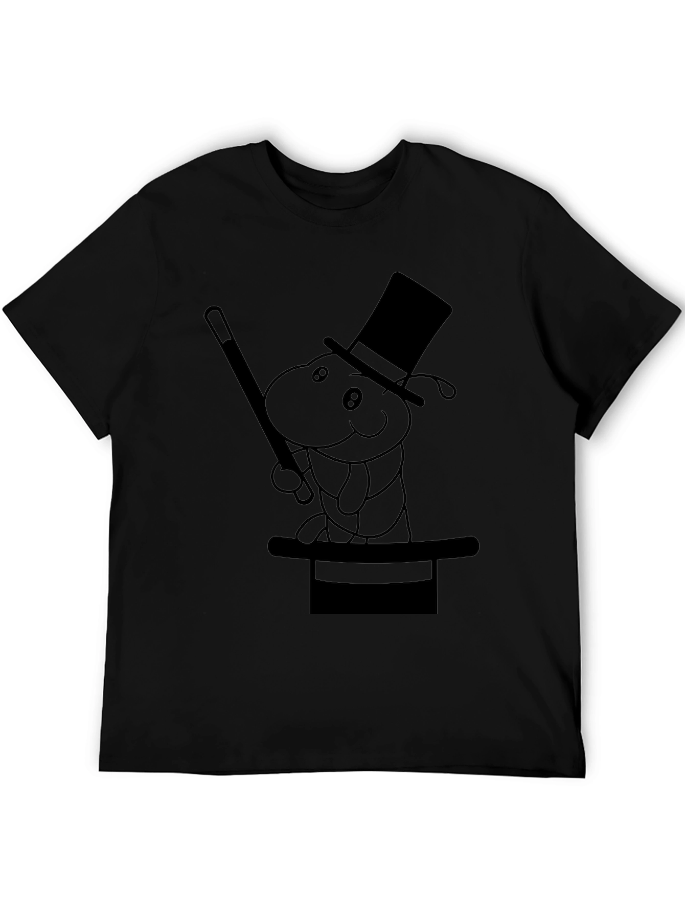 Magical Worm T-Shirt - Black Cotton Tee