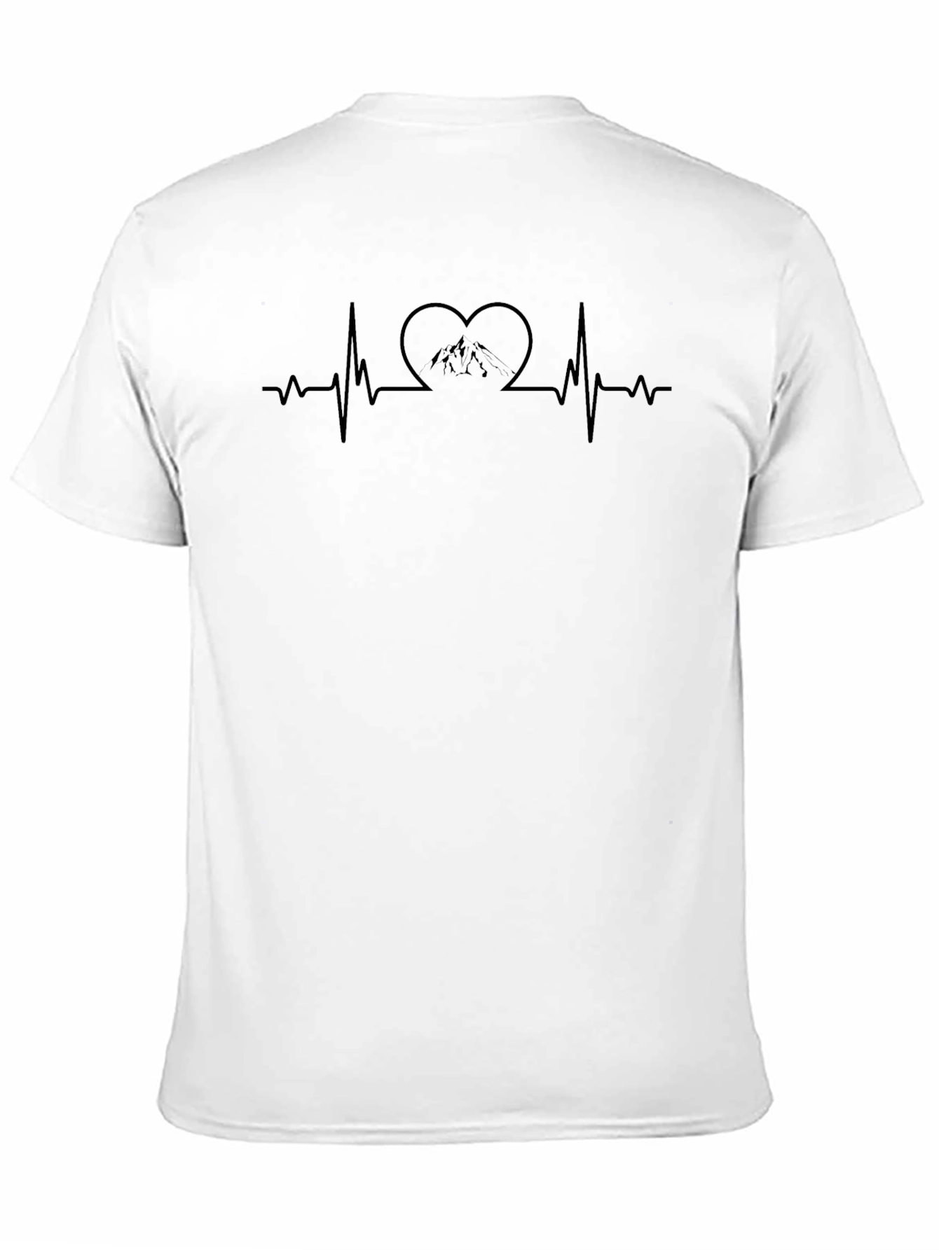 Mountain Heartbeat Tee - Black Crew Neck