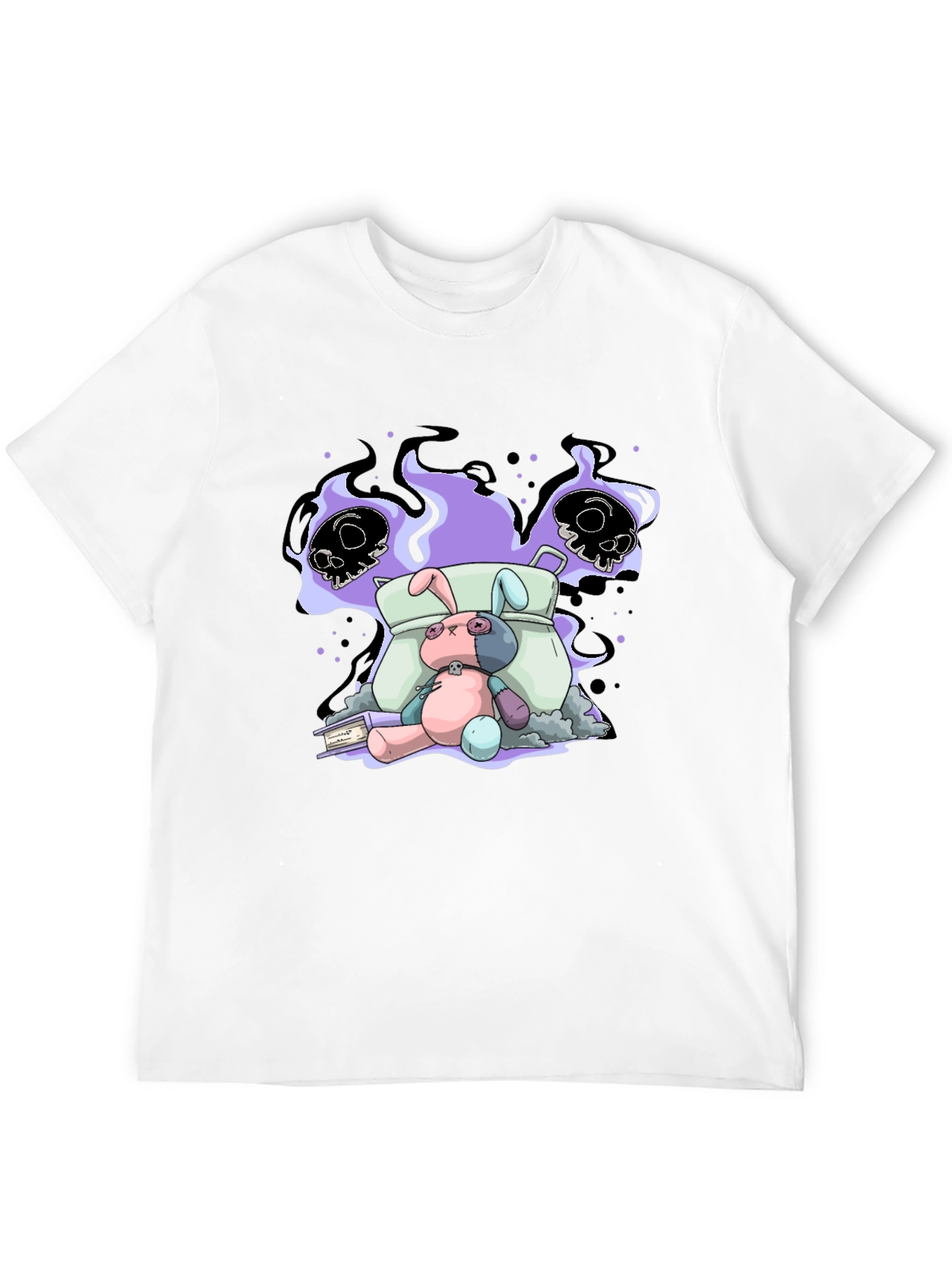 Spooky Bunny Graphic Tee - Unisex Cotton T-Shirt