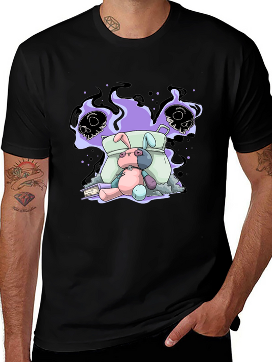 Spooky Bunny Graphic Tee - Unisex Cotton T-Shirt