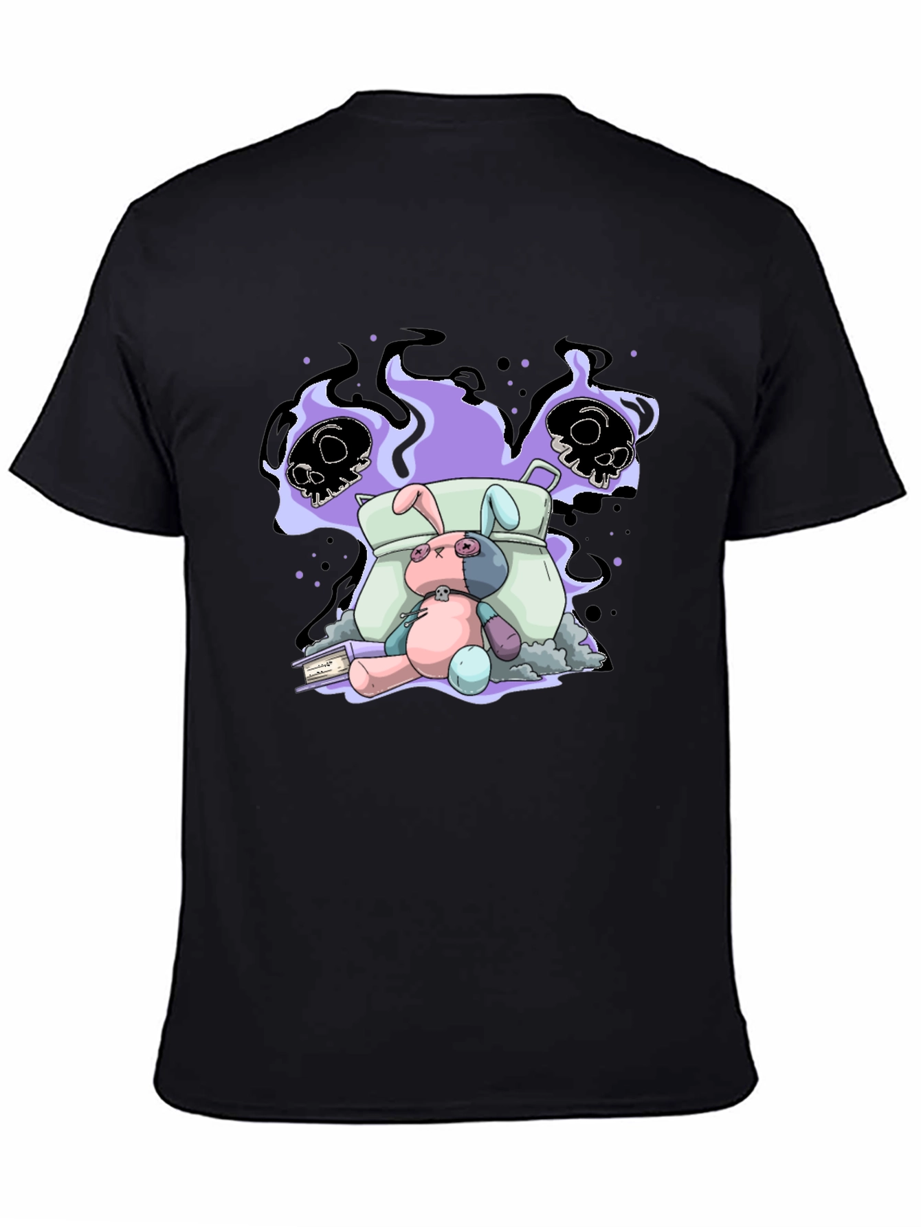 Spooky Bunny Graphic Tee - Unisex Cotton T-Shirt