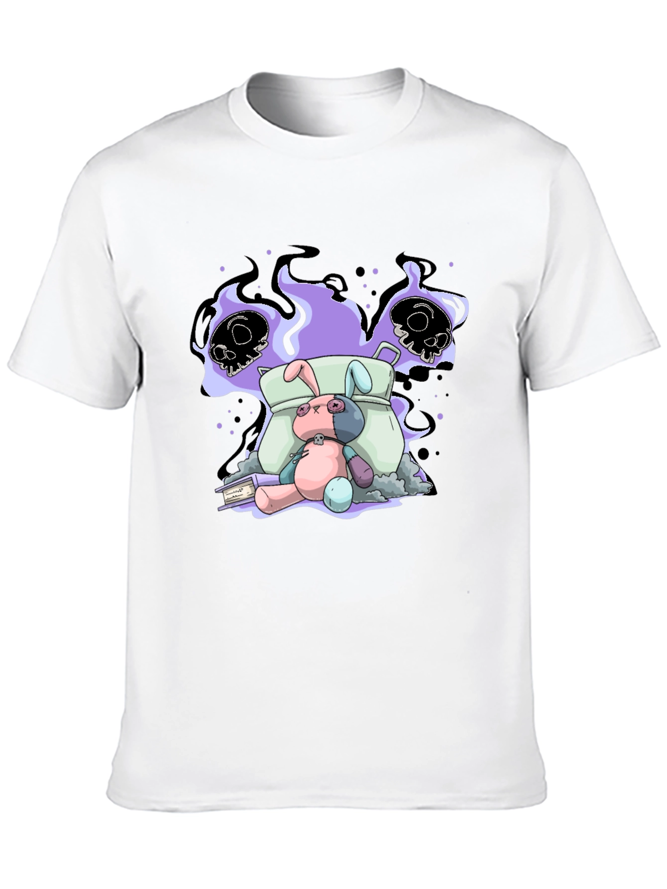 Spooky Bunny Graphic Tee - Unisex Cotton T-Shirt