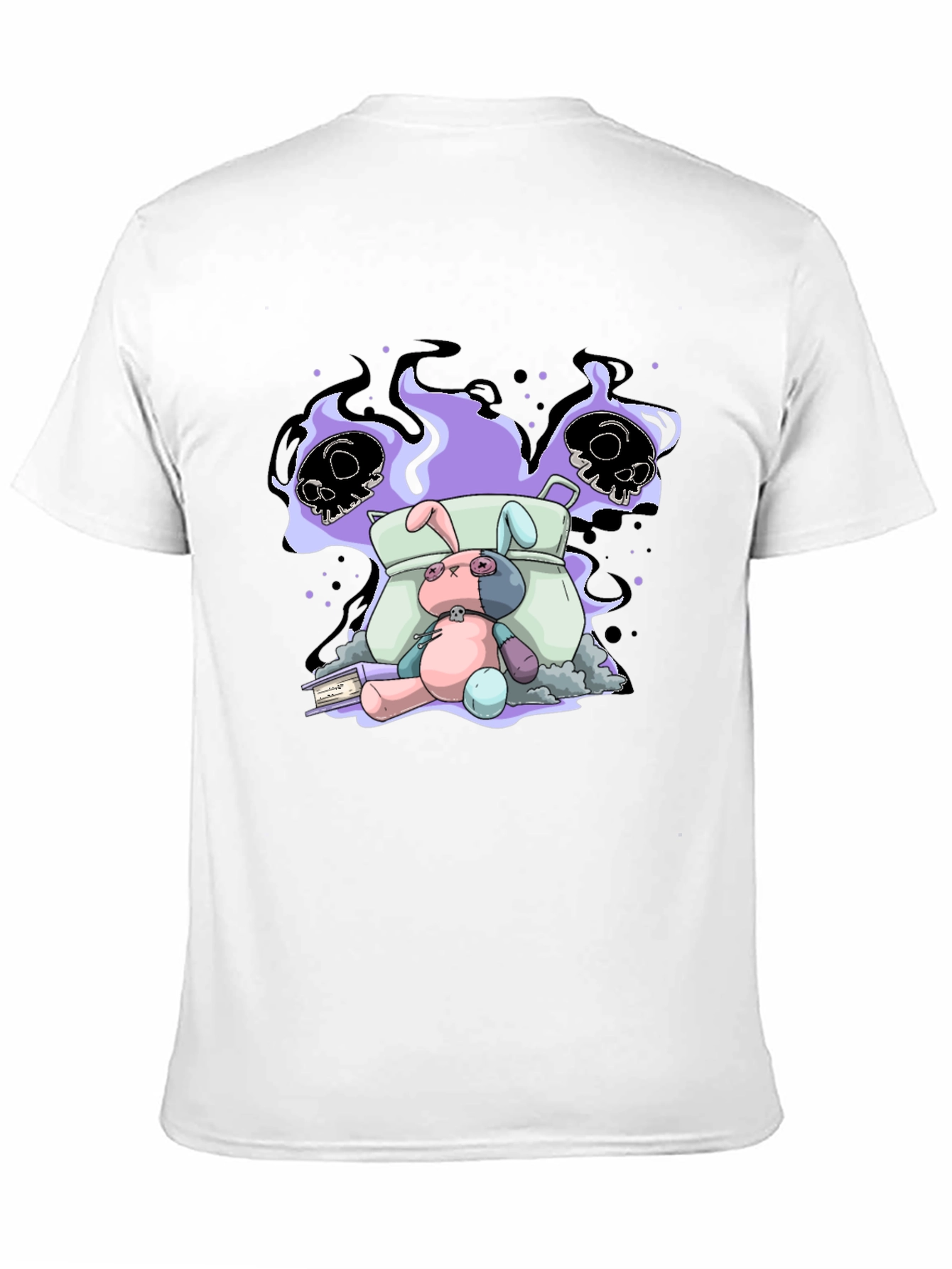 Spooky Bunny Graphic Tee - Unisex Cotton T-Shirt