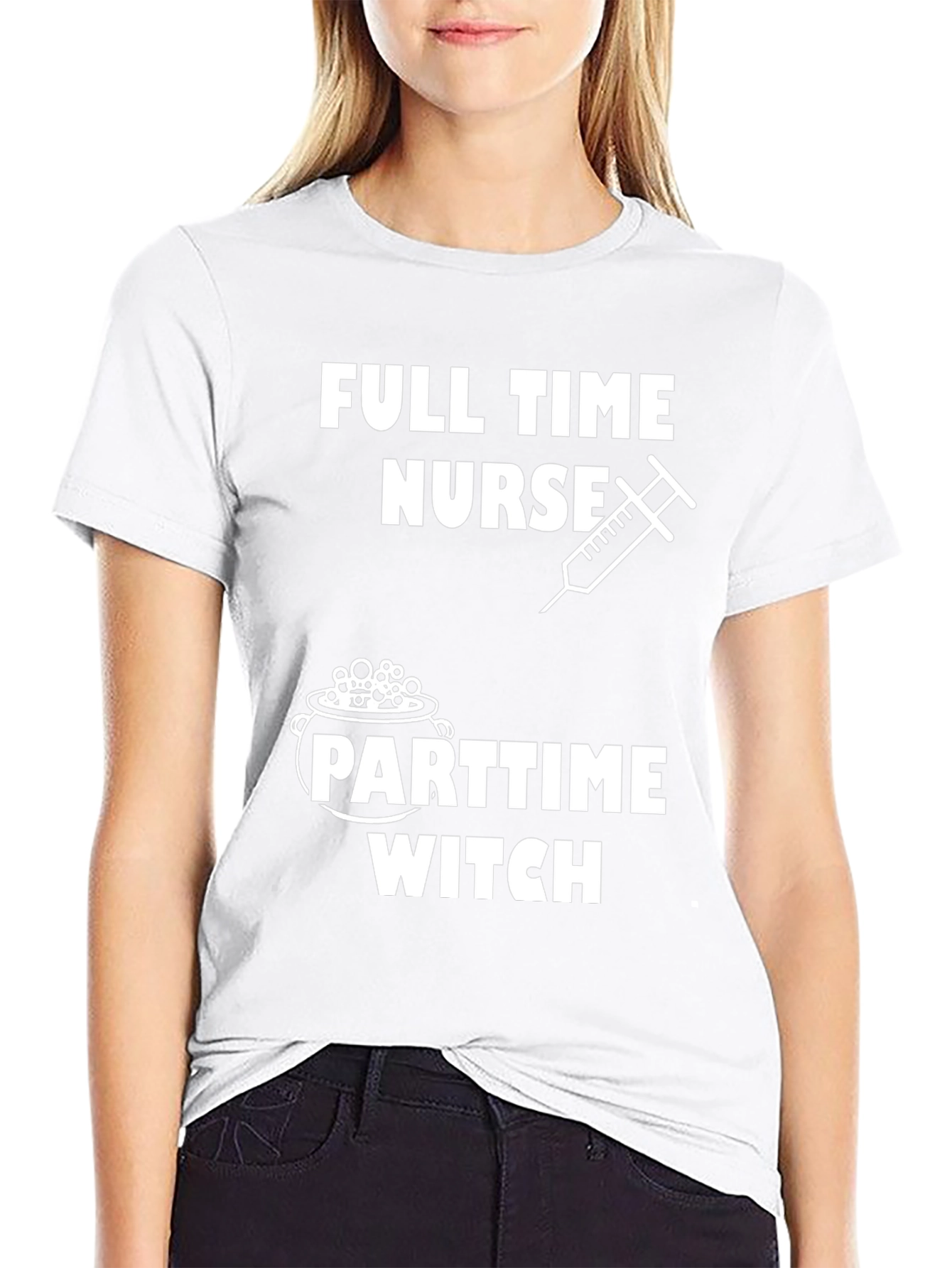 Full Time Nurse Part Time Witch Graphic T-Shirt
