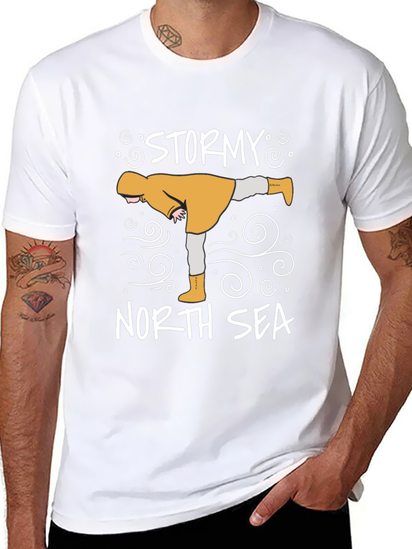 Stormy North Sea Graphic T-Shirt