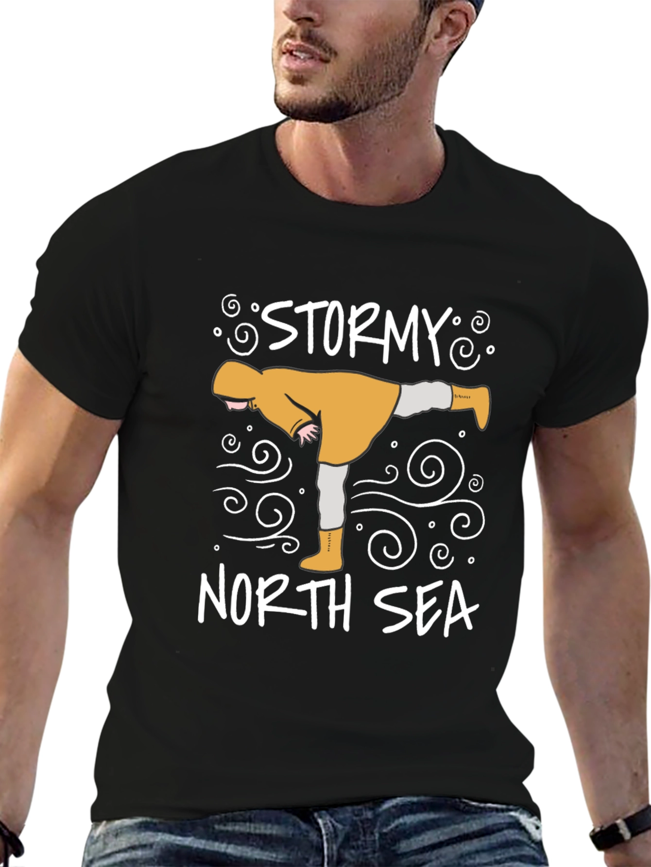 Stormy North Sea Graphic T-Shirt