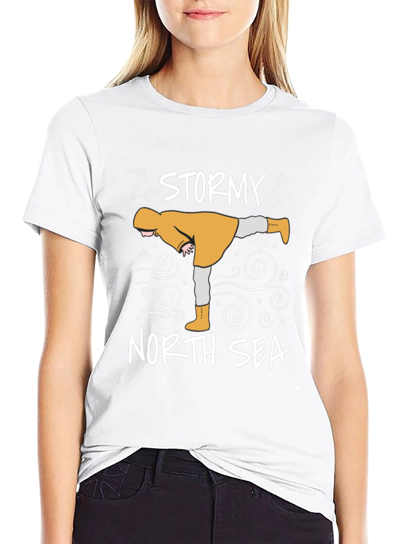 Stormy North Sea Graphic T-Shirt