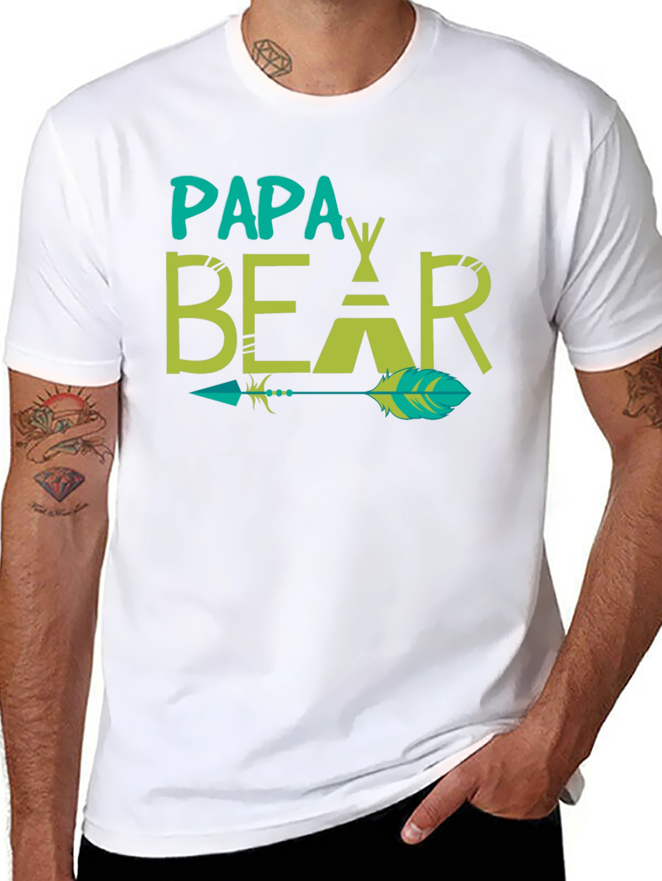 Papa Bear Tee - Fathers Day