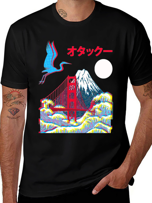 Japanese Otaku Bridge T-Shirt