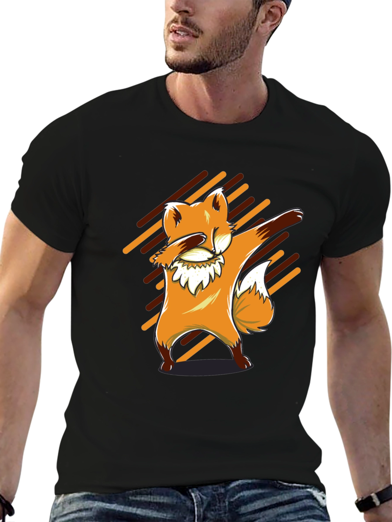 Dabbing Fox Graphic Tee - Unique Animal Design