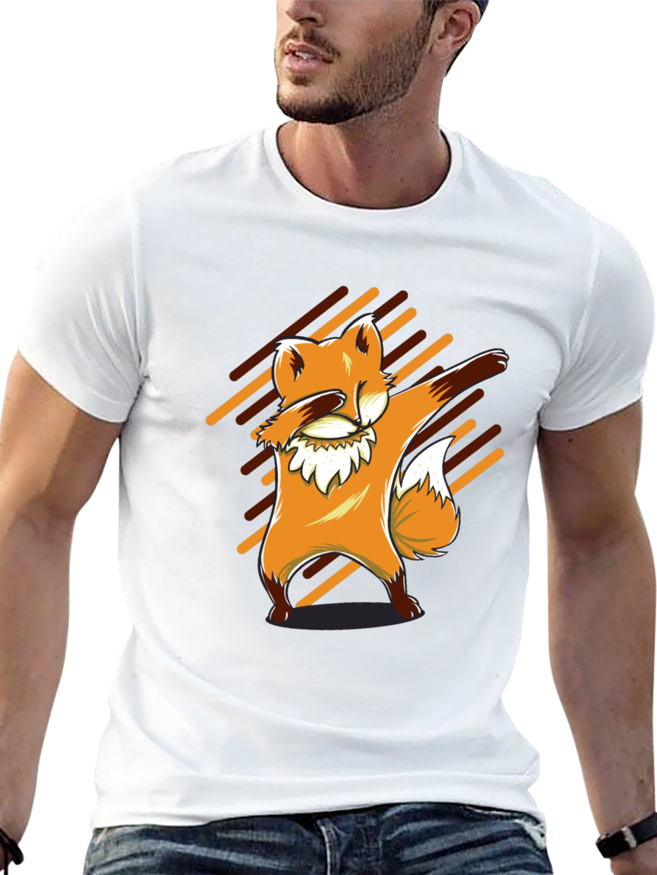 Dabbing Fox Graphic Tee - Unique Animal Design