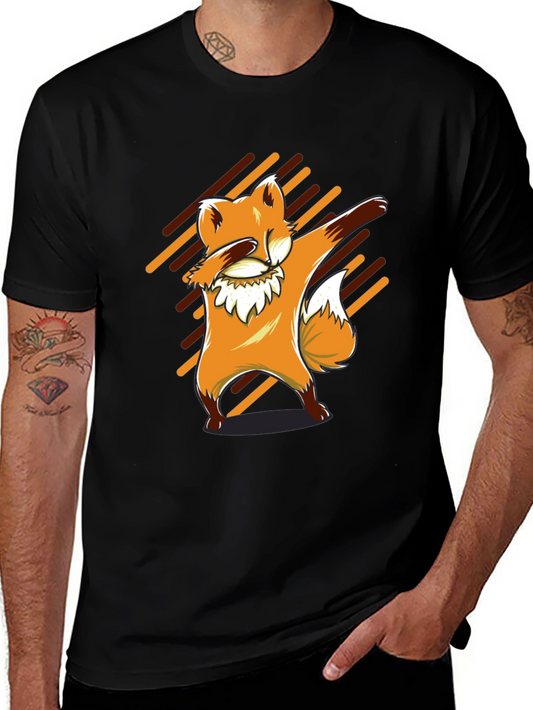 Dabbing Fox Graphic Tee - Unique Animal Design