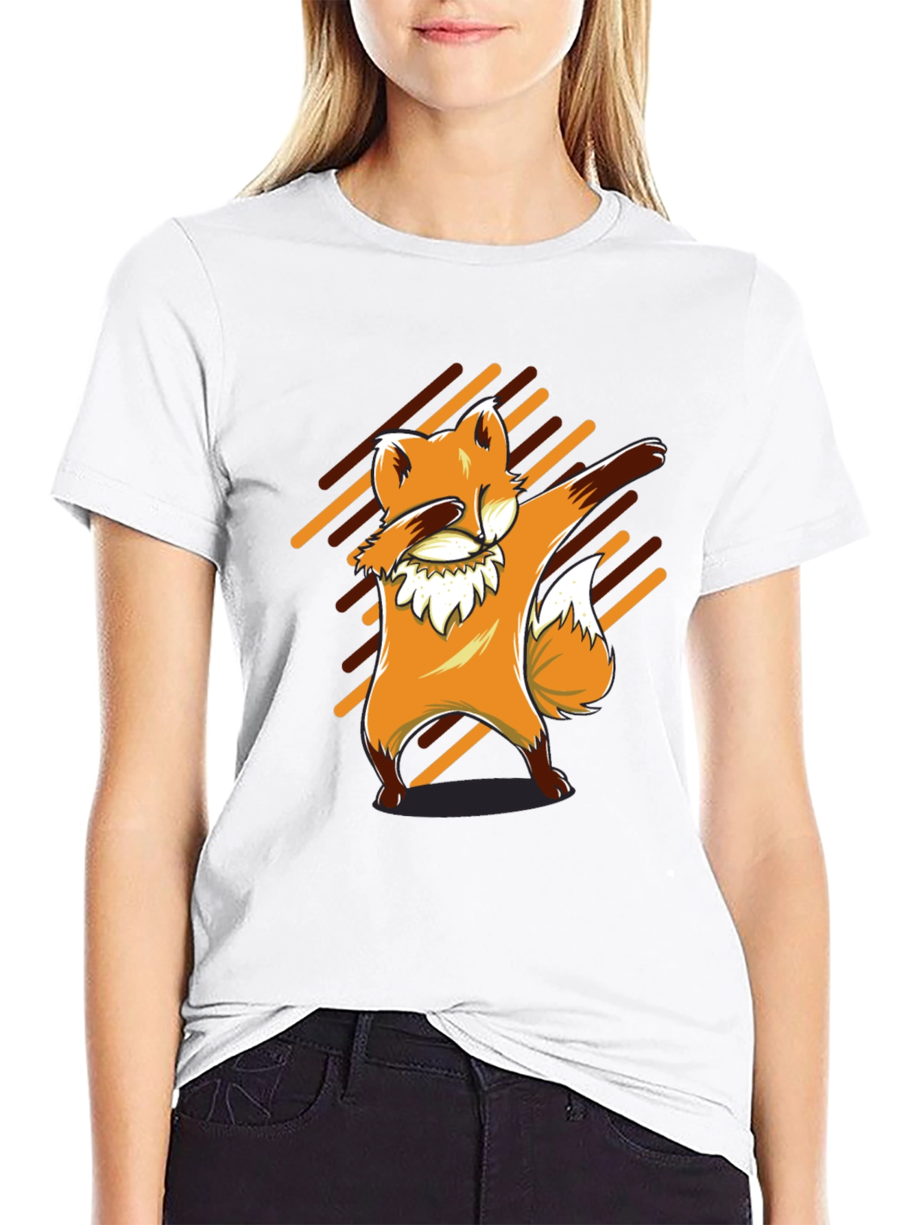 Dabbing Fox Graphic Tee - Unique Animal Design