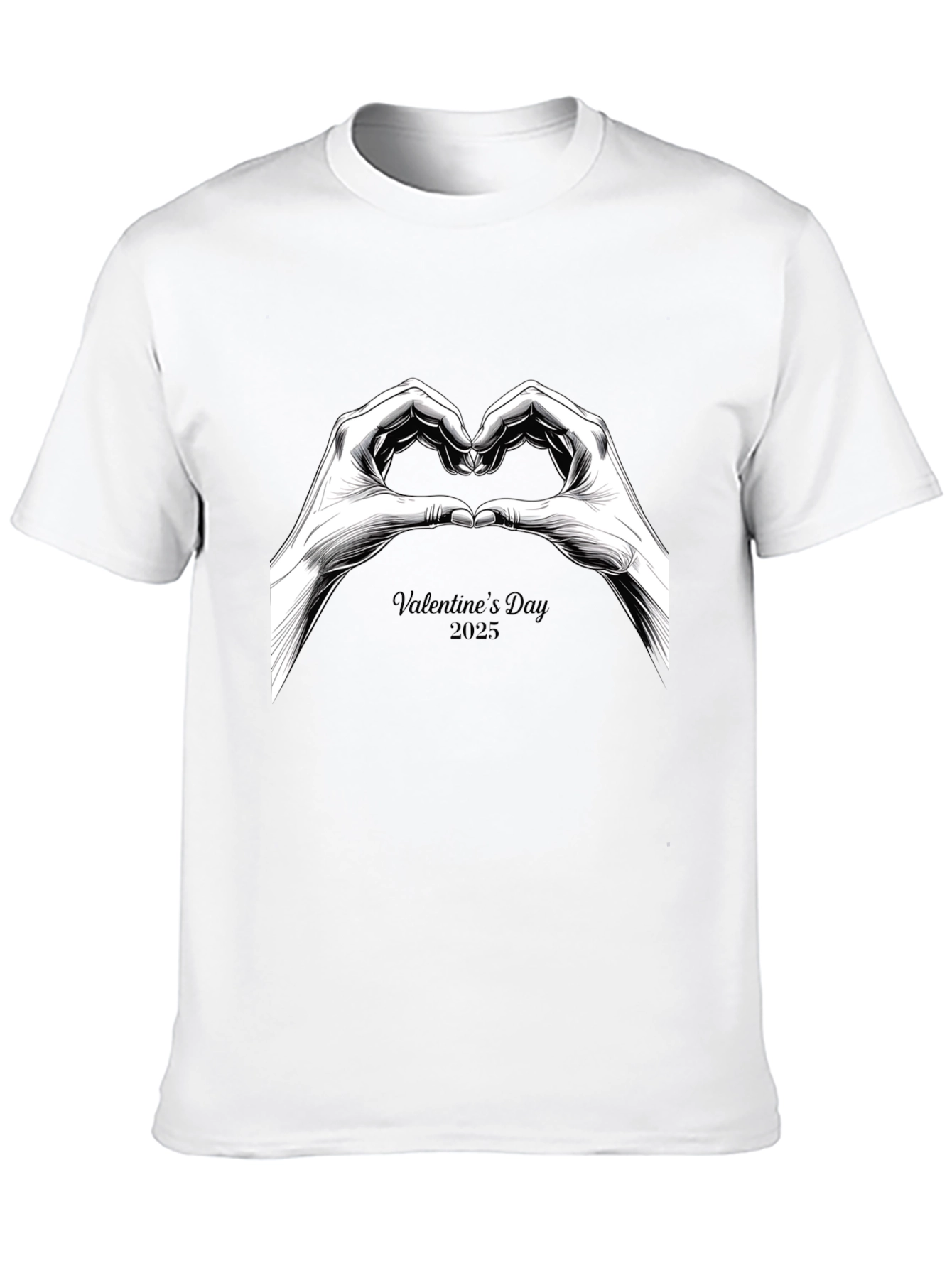 Valentines Day 2025 Heart Hands T-Shirt