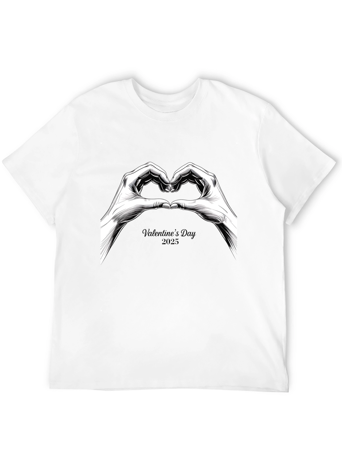 Valentines Day 2025 Heart Hands T-Shirt