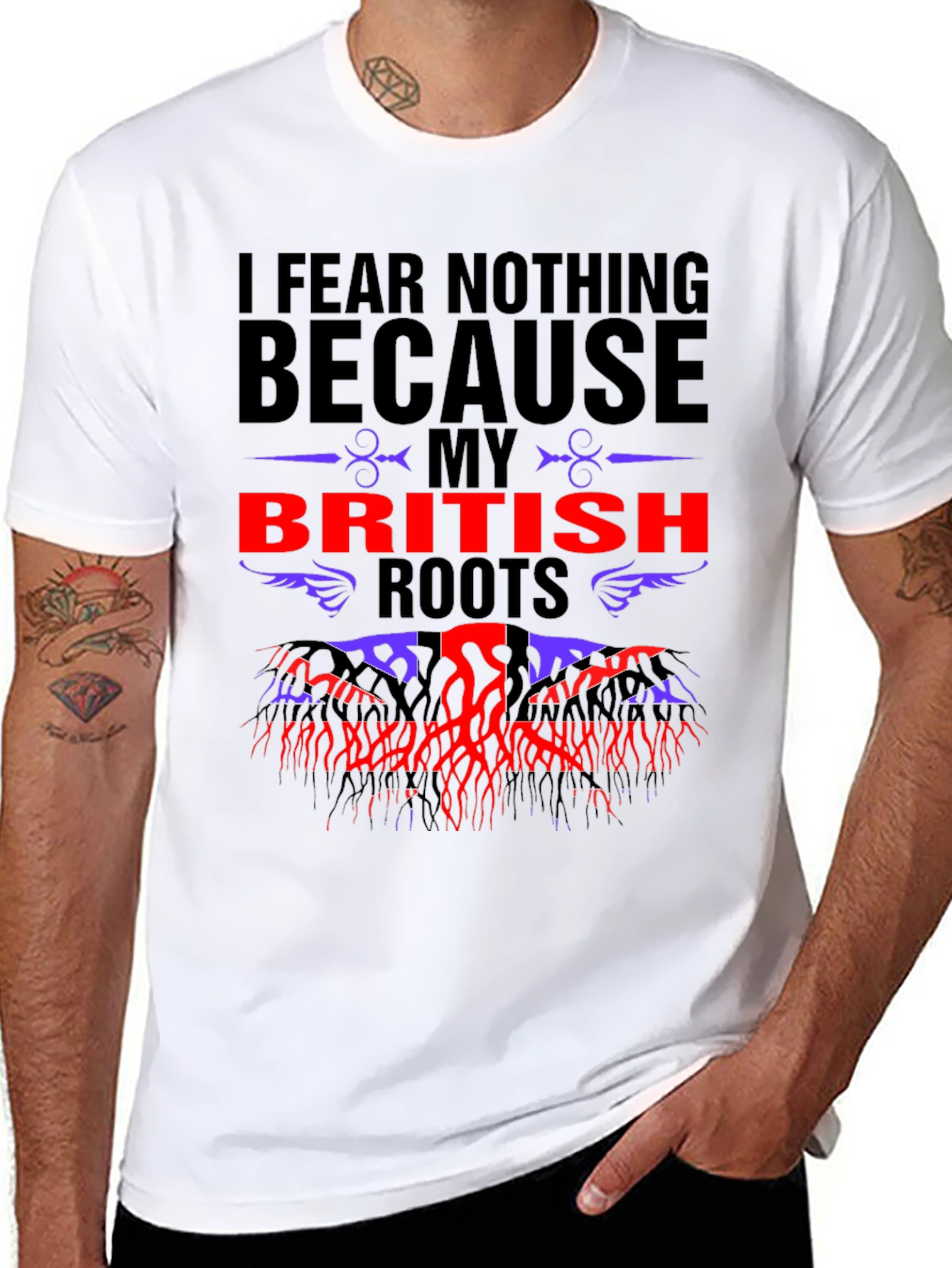 British Roots Graphic Tee - Fear Nothing