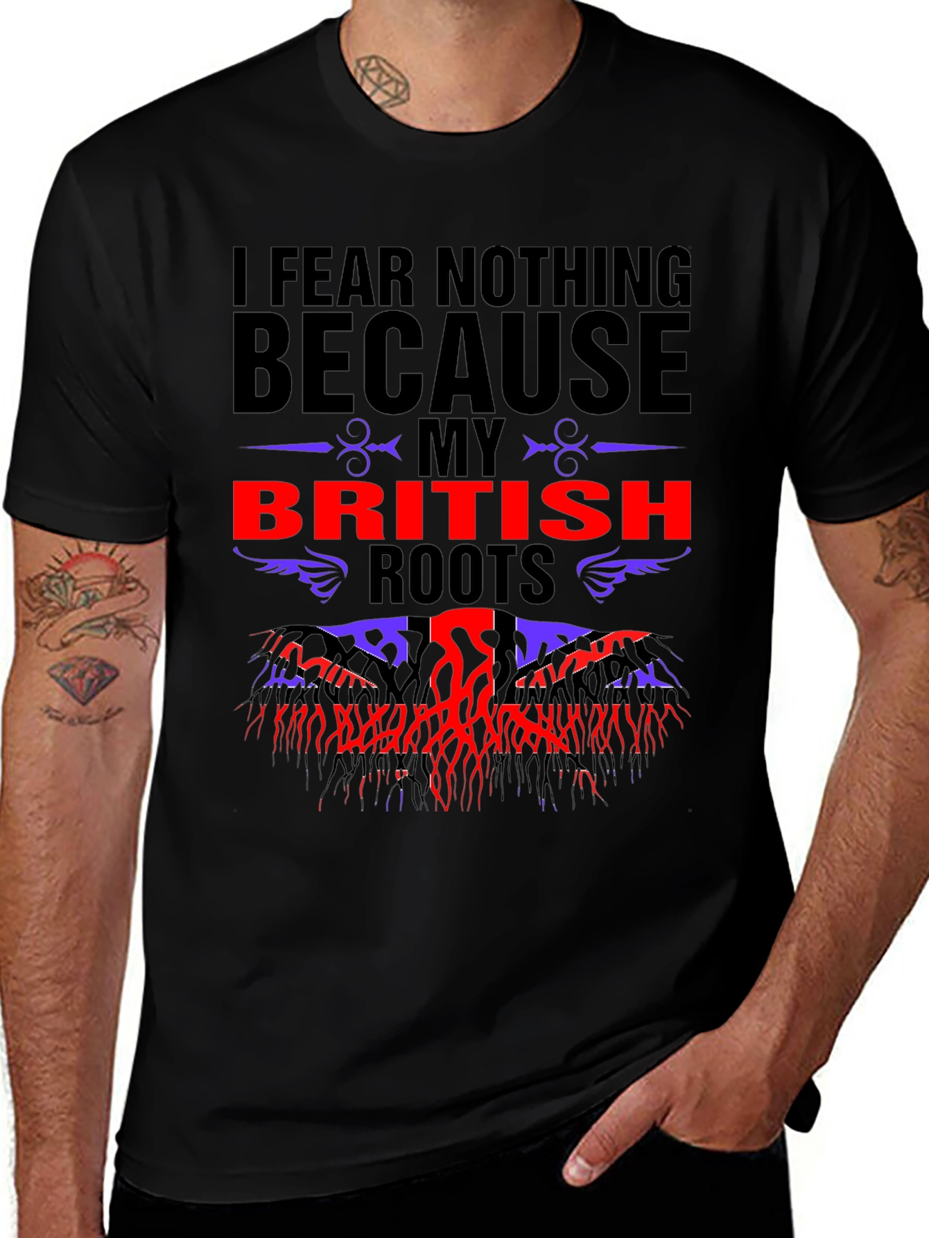 British Roots Graphic Tee - Fear Nothing