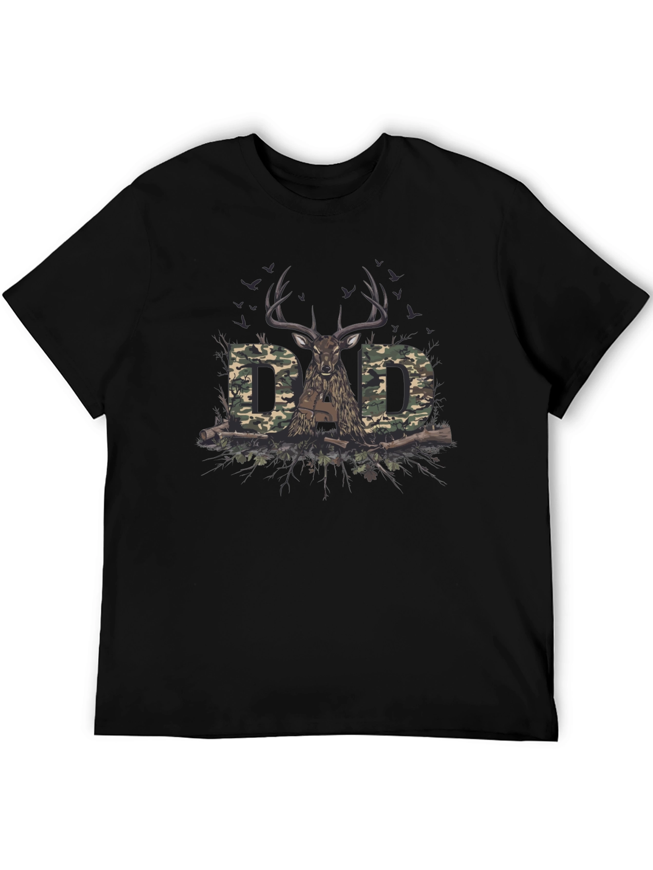 Dad Camo Deer Hunting T-Shirt
