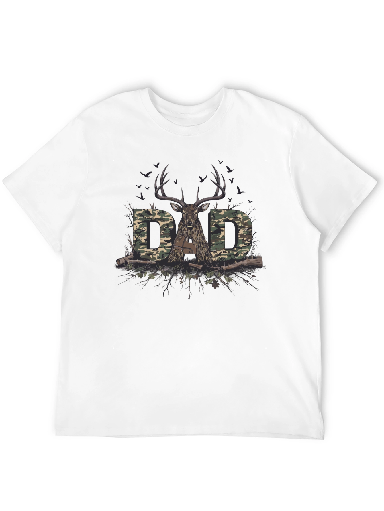 Dad Camo Deer Hunting T-Shirt