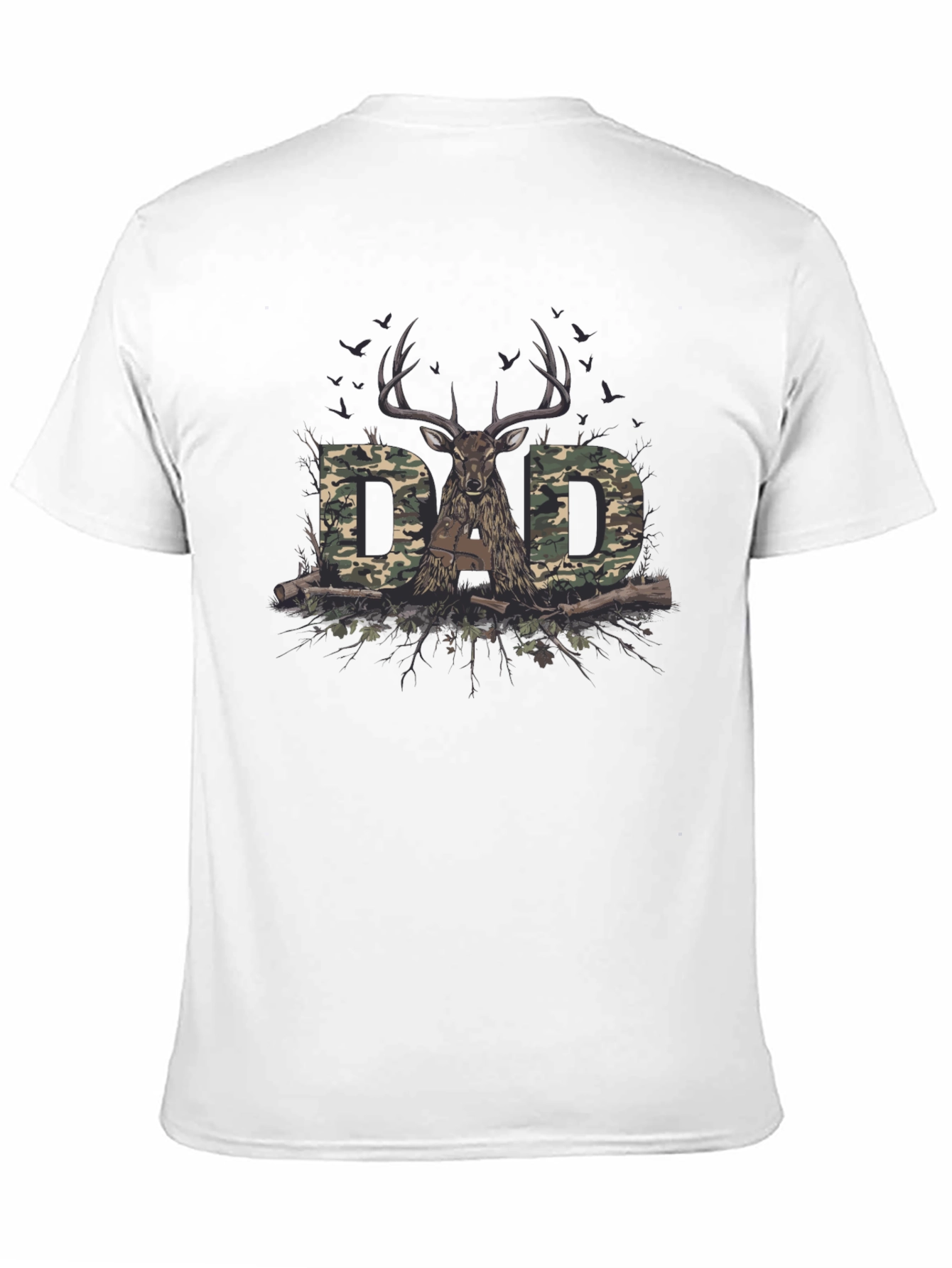 Dad Camo Deer Hunting T-Shirt