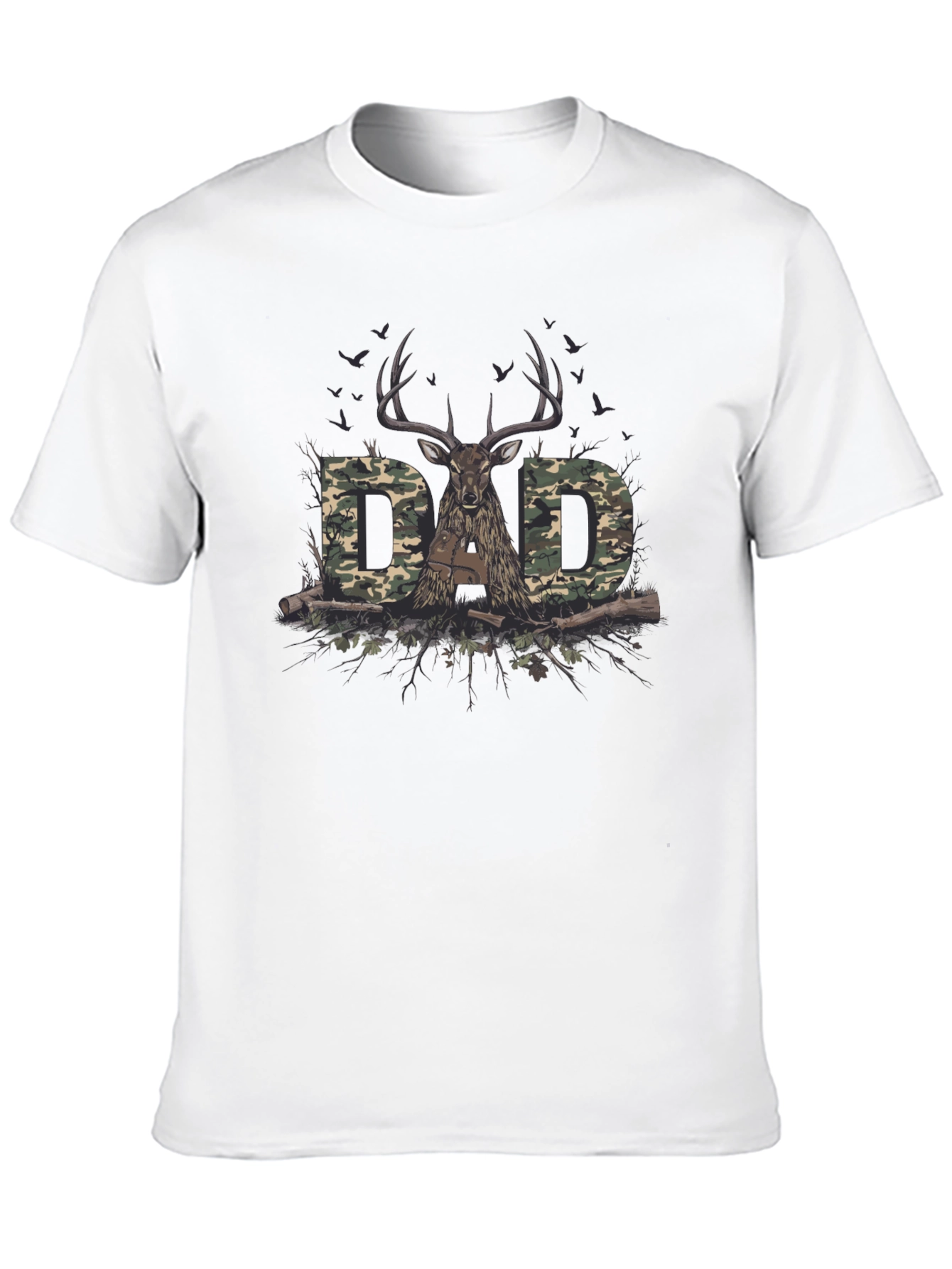 Dad Camo Deer Hunting T-Shirt
