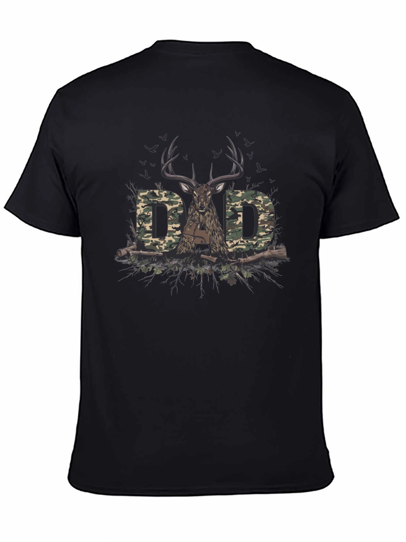 Dad Camo Deer Hunting T-Shirt