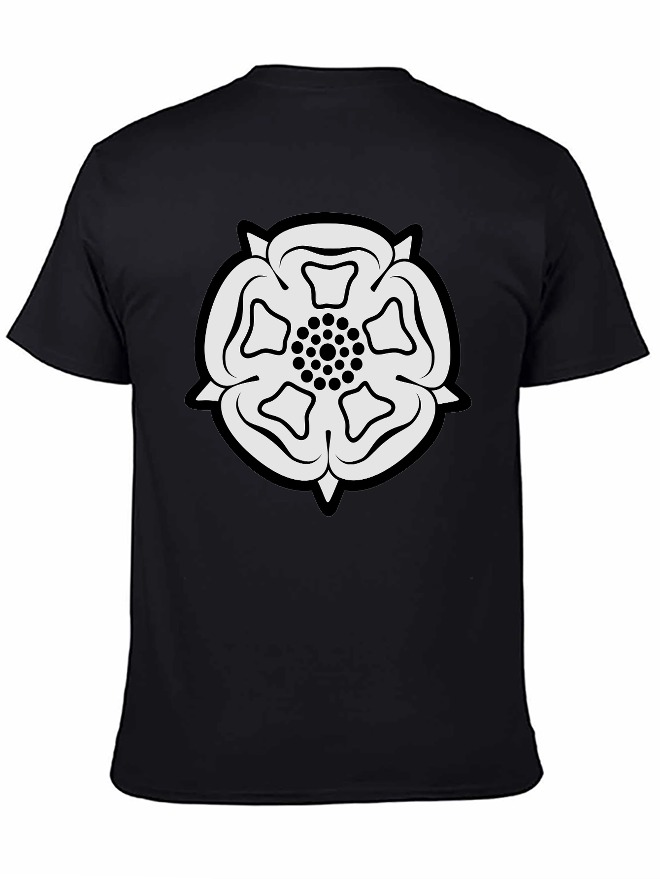 Yorkshire Rose T-Shirt - Classic Black Tee