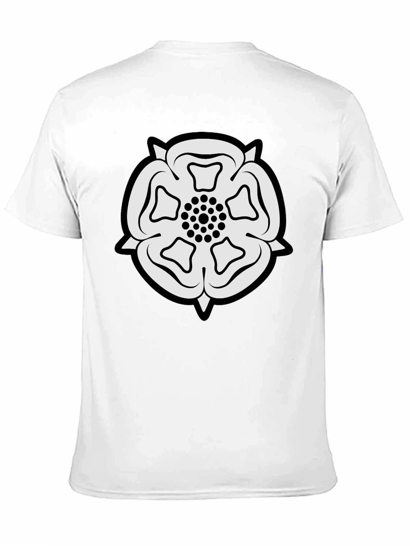 Yorkshire Rose T-Shirt - Classic Black Tee