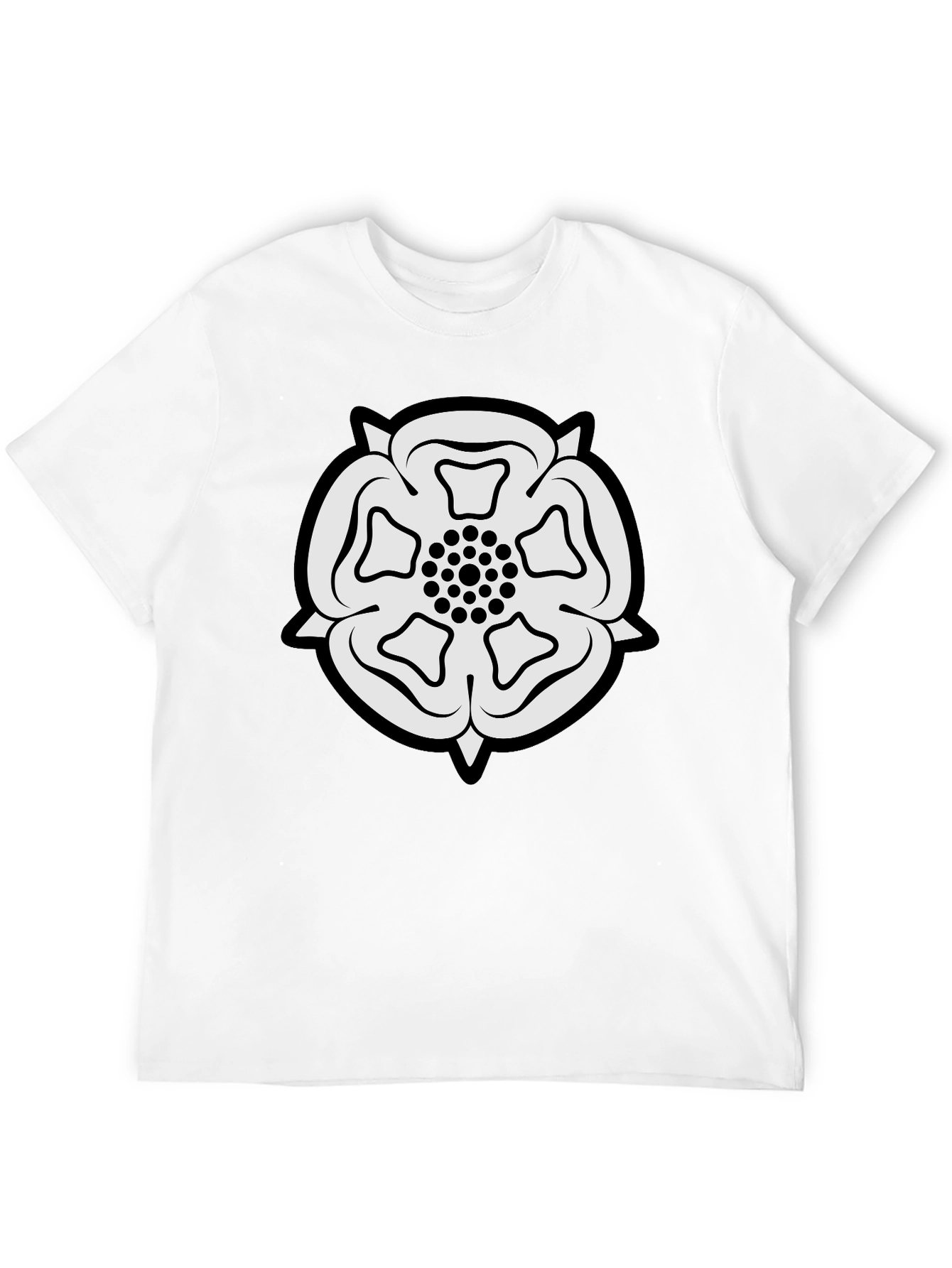 Yorkshire Rose T-Shirt - Classic Black Tee