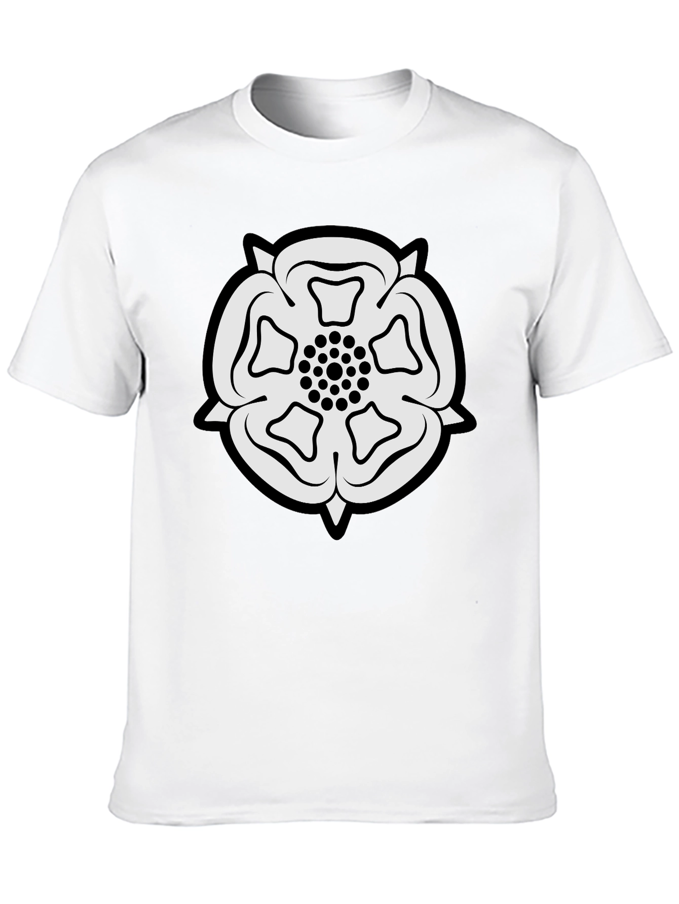Yorkshire Rose T-Shirt - Classic Black Tee