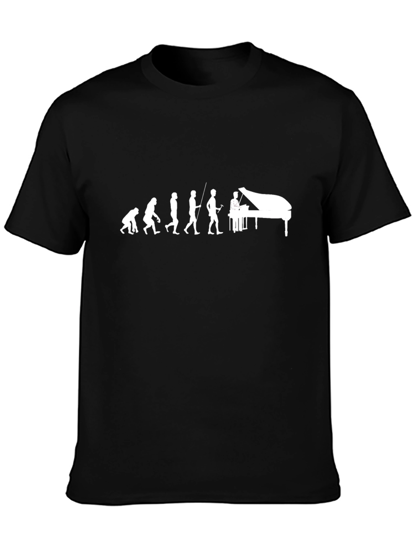 Piano Evolution Black T-Shirt