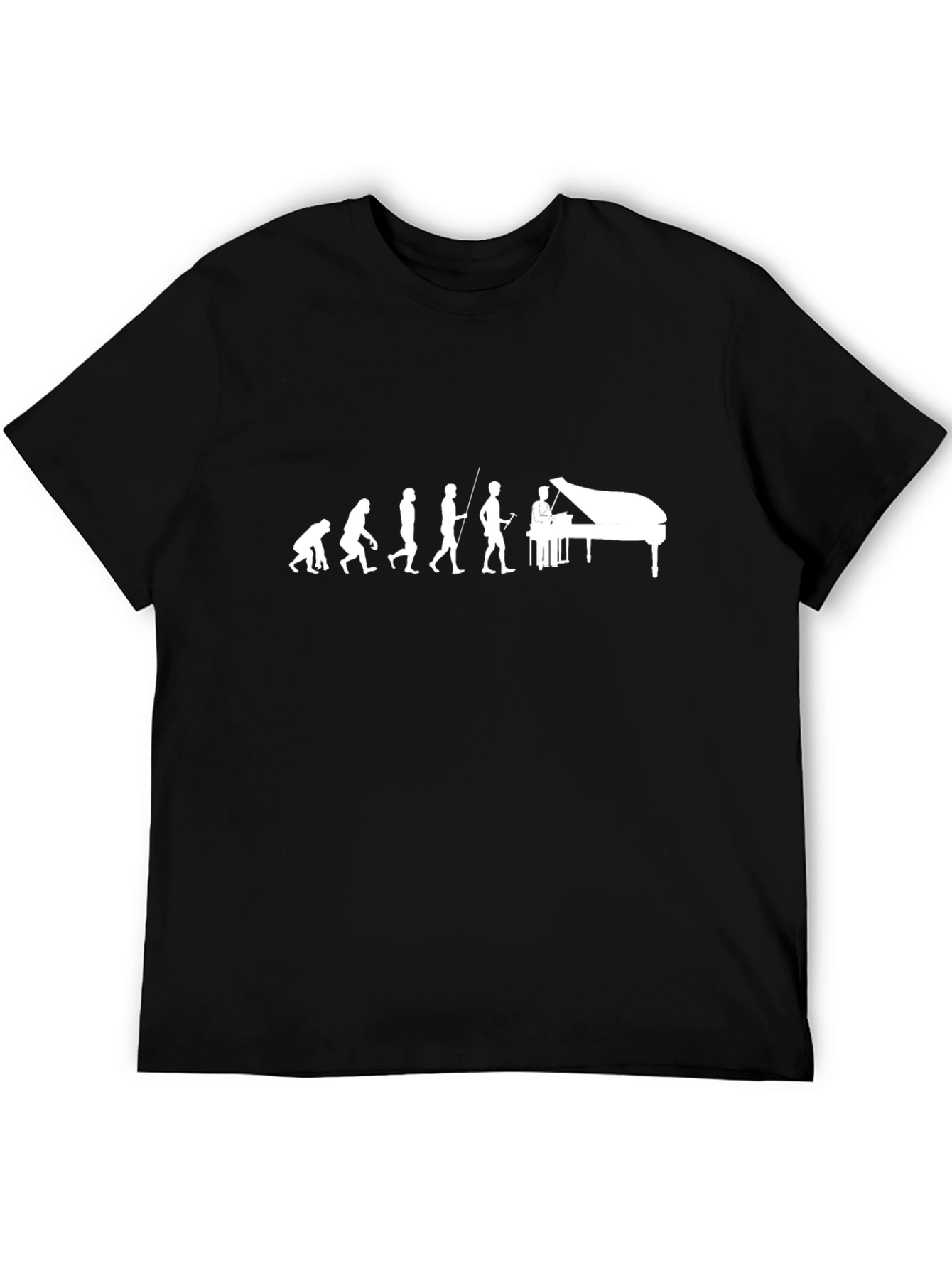 Piano Evolution Black T-Shirt