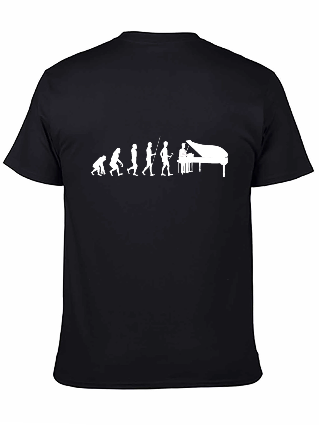 Piano Evolution Black T-Shirt