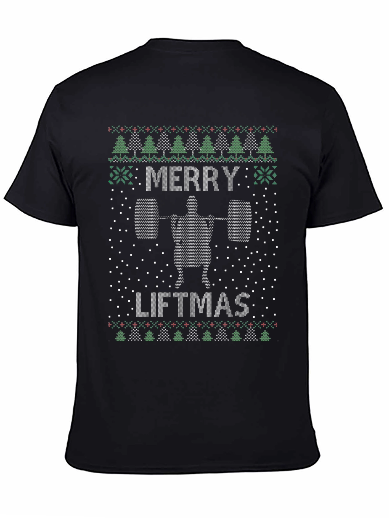 Merry Liftmas Ugly Christmas Sweater Workout T-Shirt