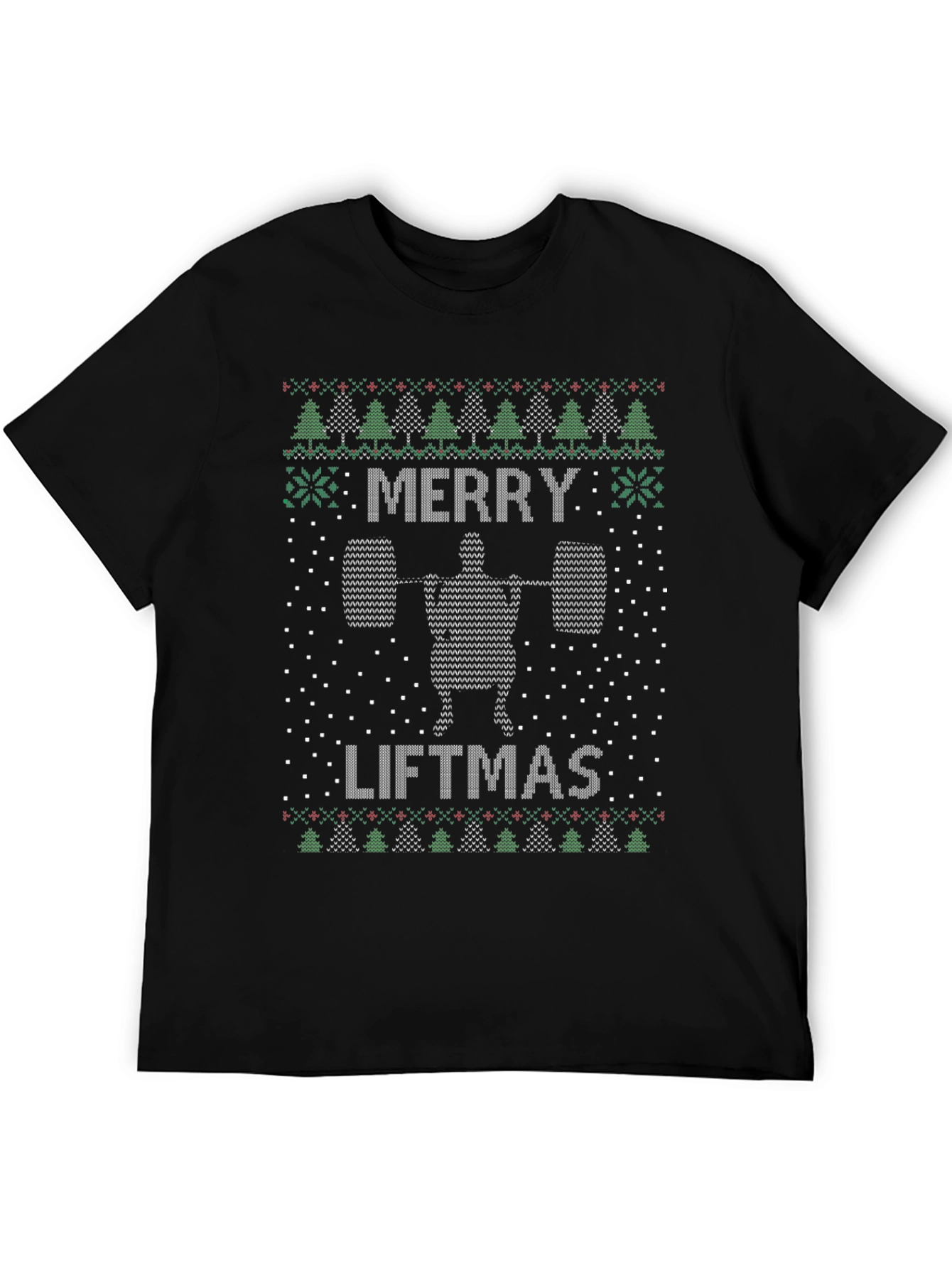 Merry Liftmas Ugly Christmas Sweater Workout T-Shirt