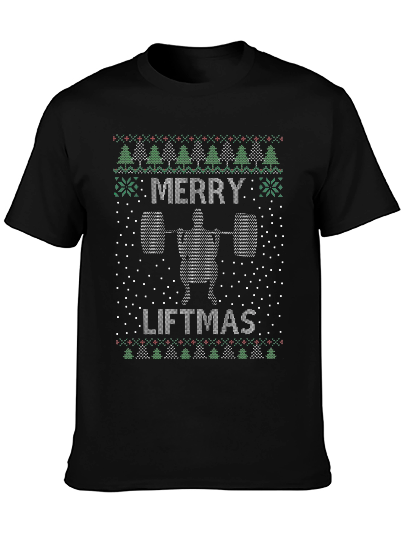Merry Liftmas Ugly Christmas Sweater Workout T-Shirt