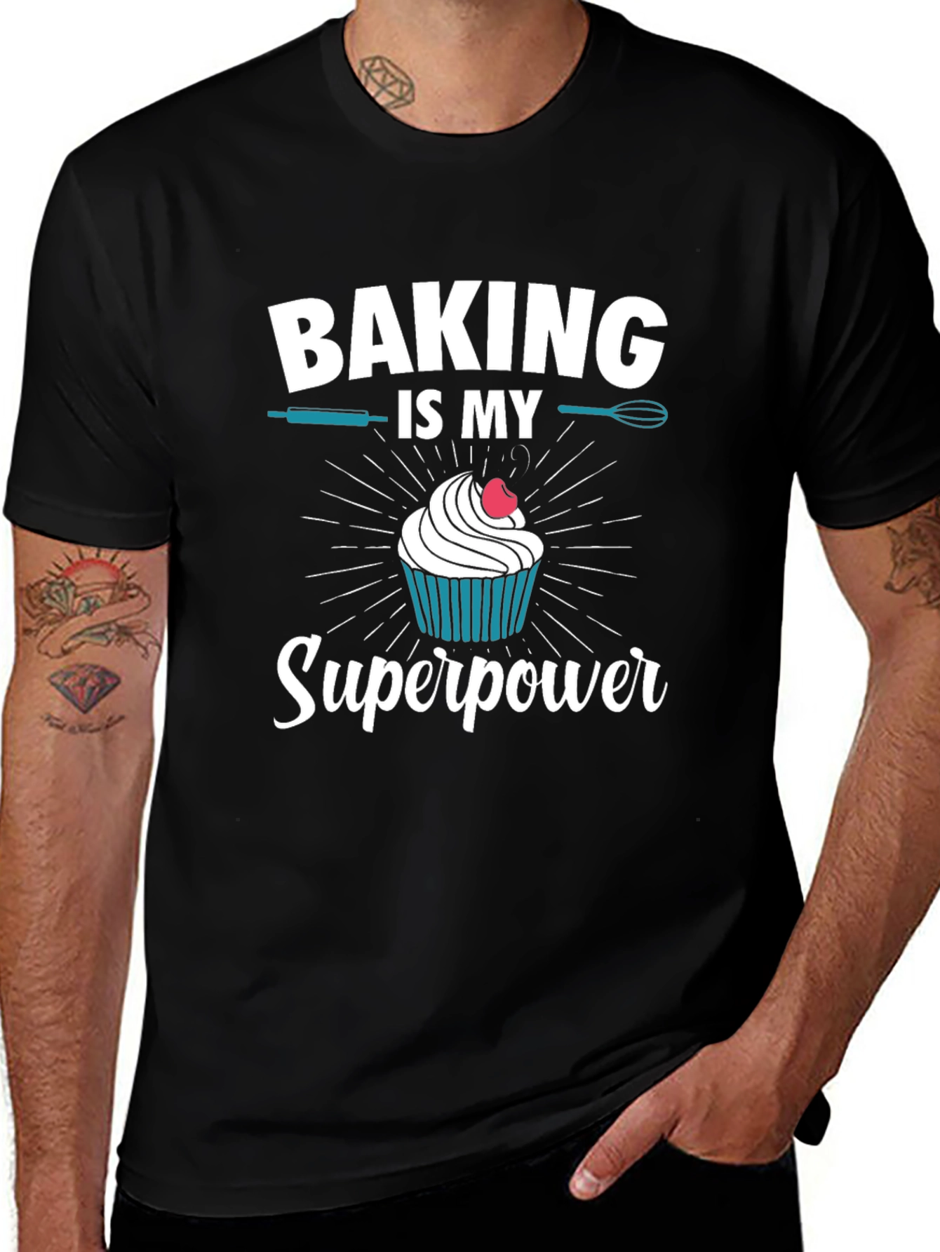 Baking is My Superpower Graphic T-Shirt