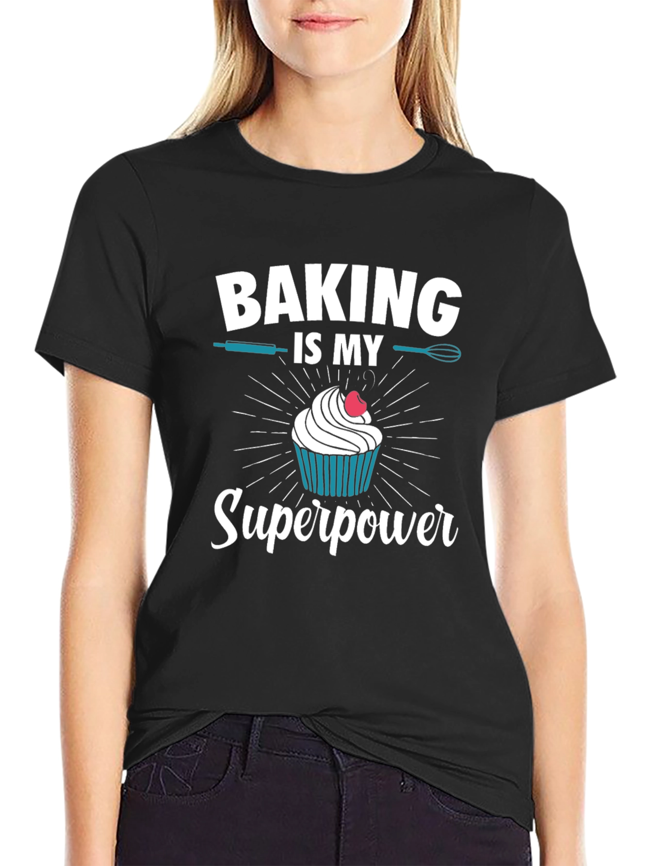 Baking is My Superpower Graphic T-Shirt