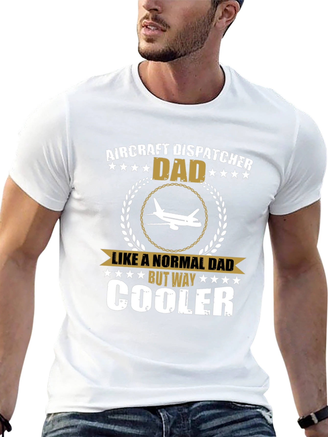 Aircraft Dispatcher Dad T-Shirt - Cool Fathers Day Gift