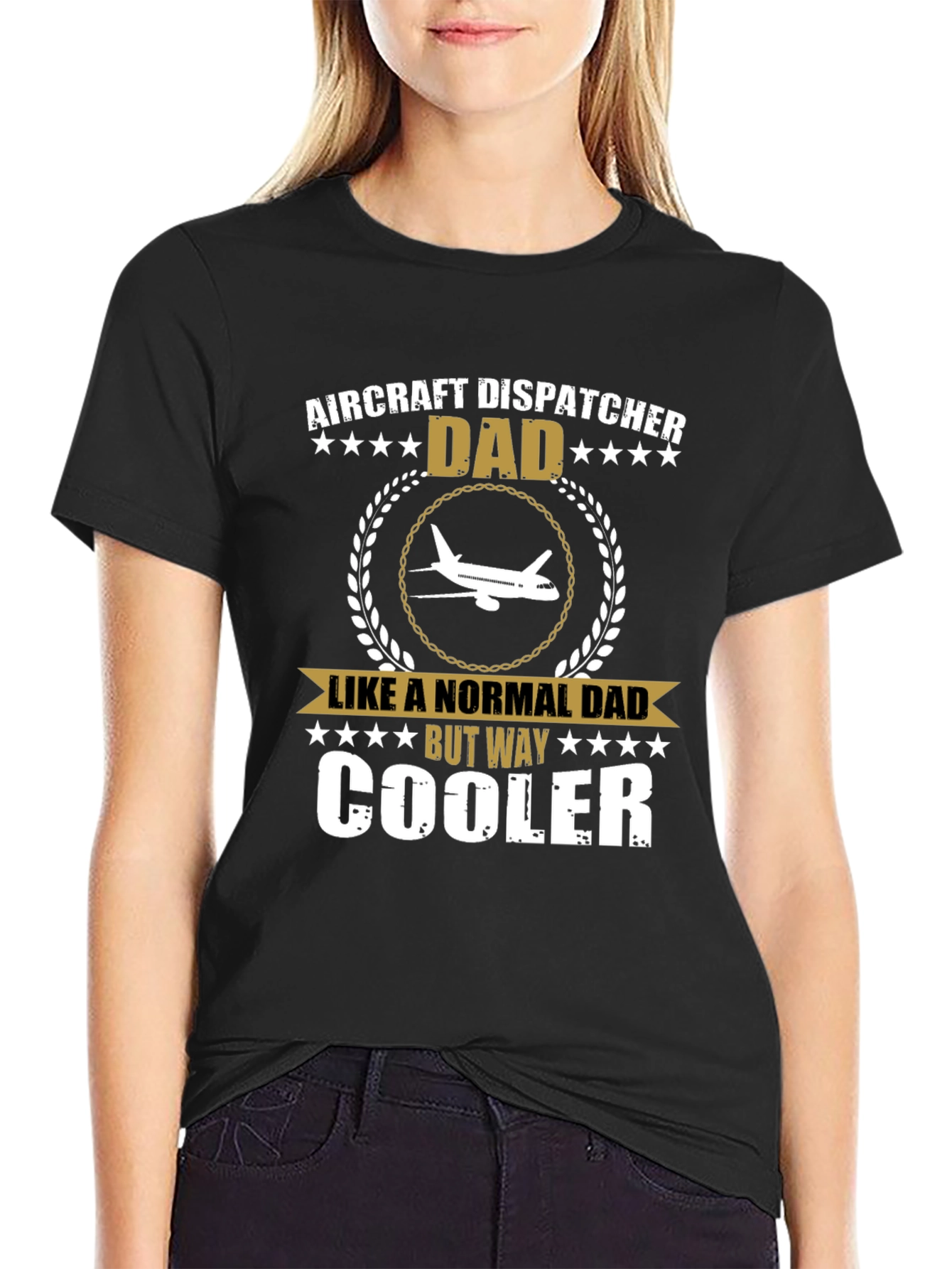 Aircraft Dispatcher Dad T-Shirt - Cool Fathers Day Gift