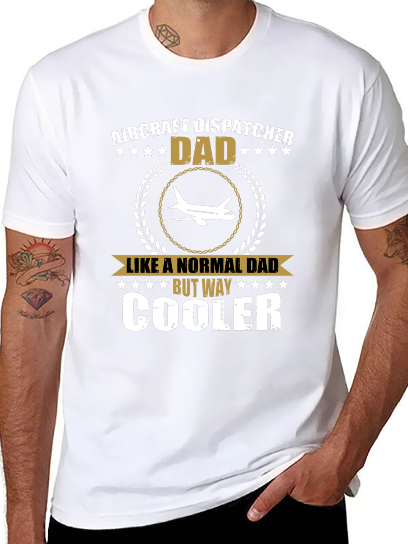 Aircraft Dispatcher Dad T-Shirt - Cool Fathers Day Gift