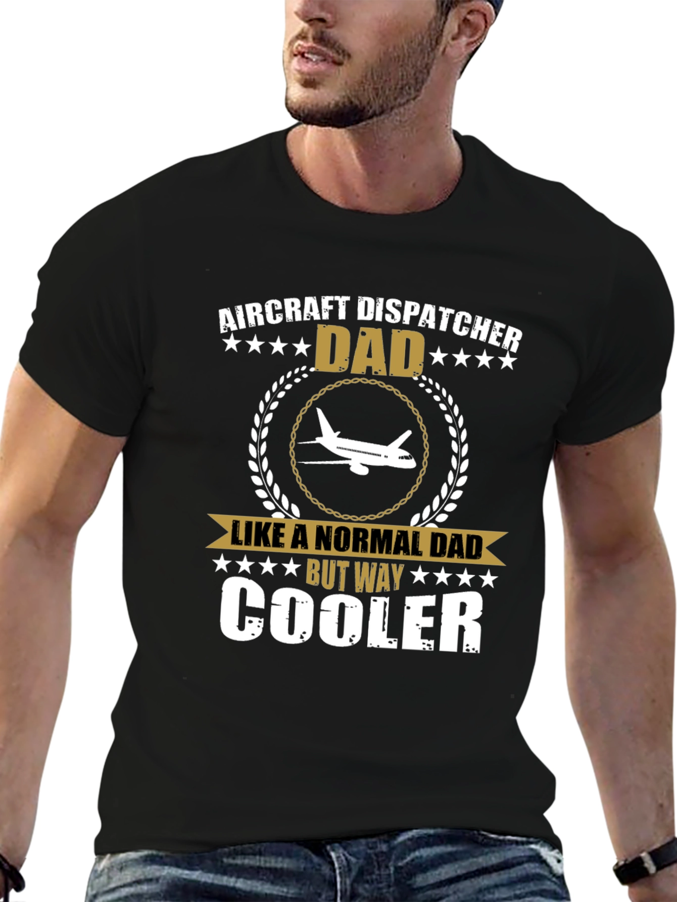 Aircraft Dispatcher Dad T-Shirt - Cool Fathers Day Gift