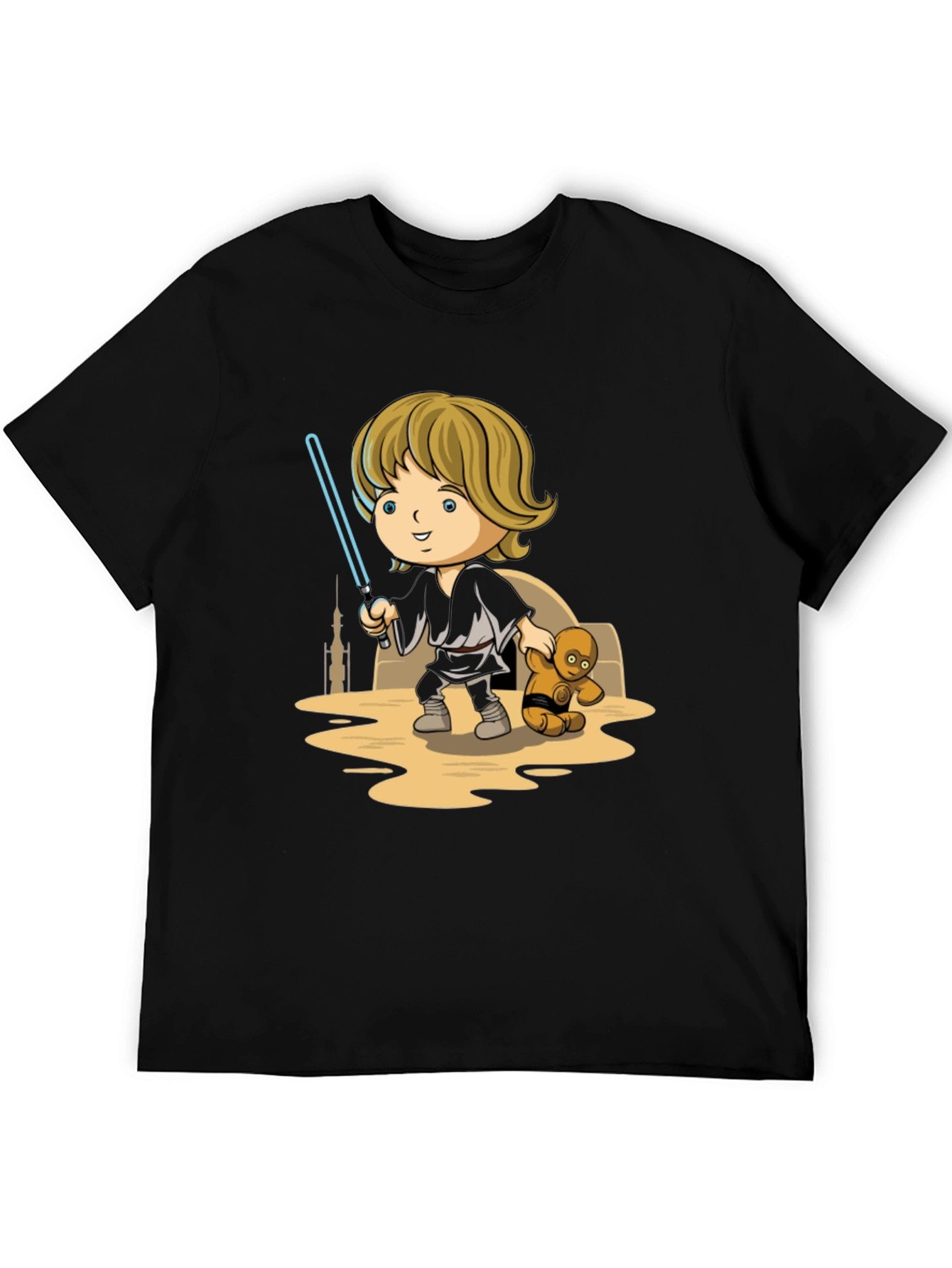 Star Wars Luke Skywalker Cartoon T-Shirt