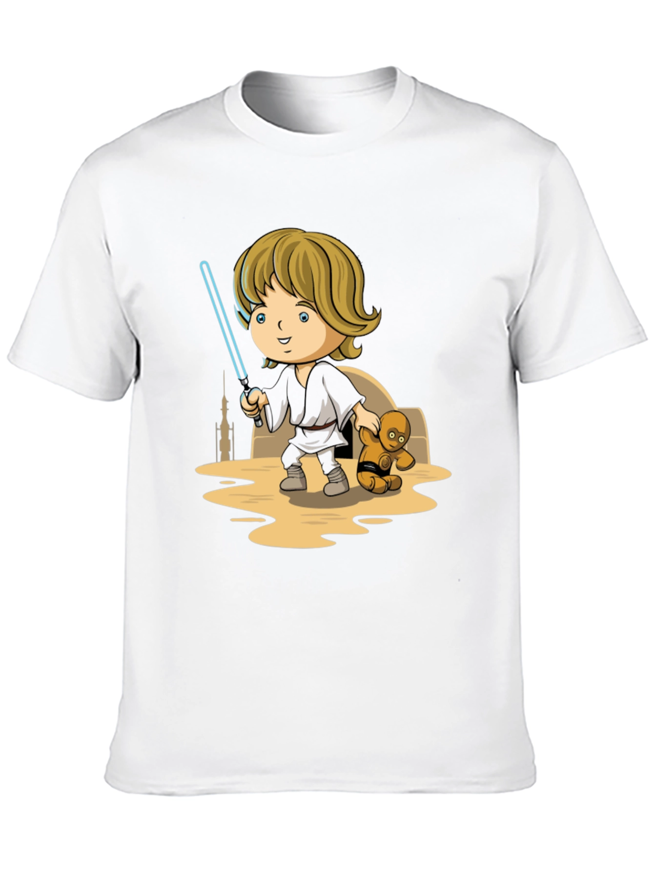 Star Wars Luke Skywalker Cartoon T-Shirt