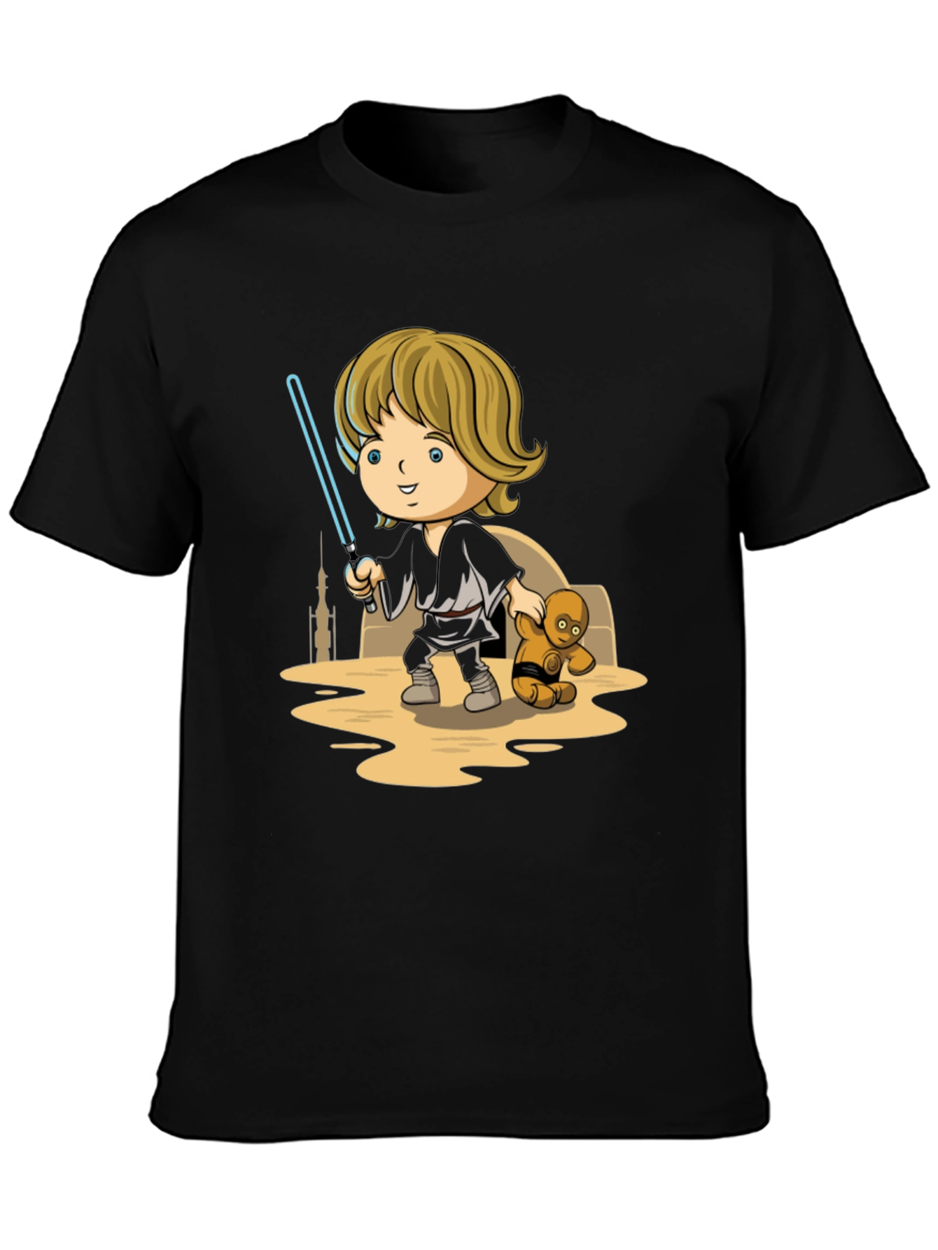 Star Wars Luke Skywalker Cartoon T-Shirt