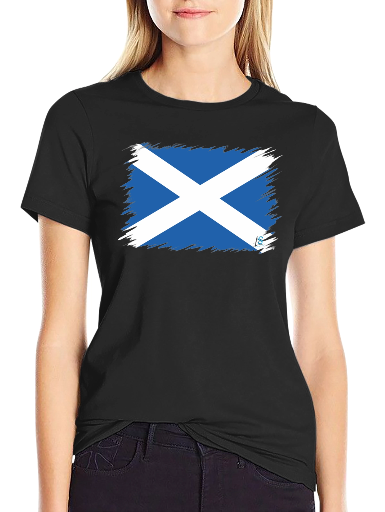 Scotland Flag Brushstroke T-Shirt