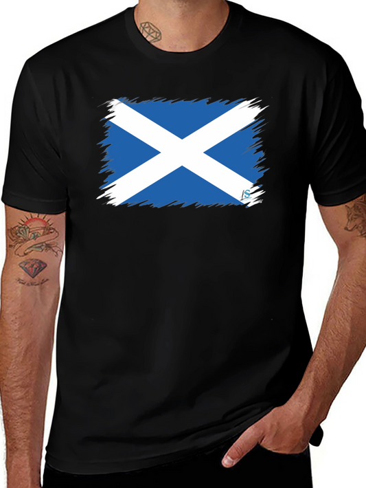 Scotland Flag Brushstroke T-Shirt
