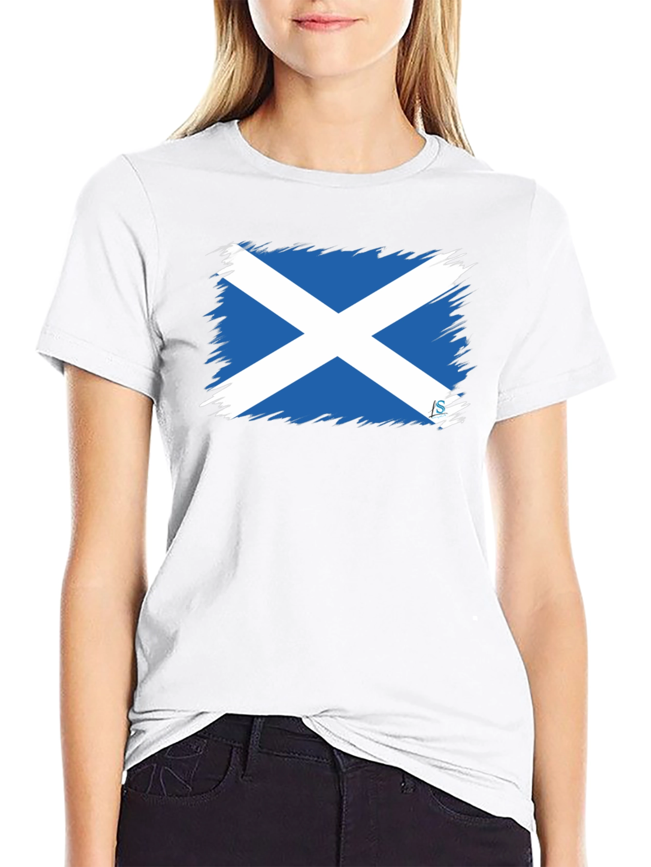 Scotland Flag Brushstroke T-Shirt