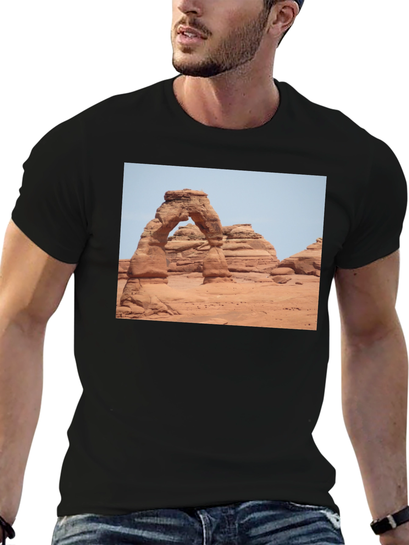 Arches National Park Graphic Tee - Black Cotton Blend